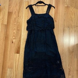 Jcrew eyelet midi dress